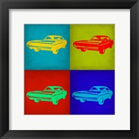 Framed Dodge Charger Pop Art 1