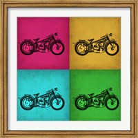 Framed Vintage Bike Pop Art 1