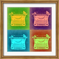 Framed Vintage Typewriter Pop Art 1