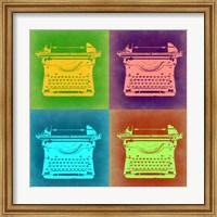 Framed Vintage Typewriter Pop Art 1