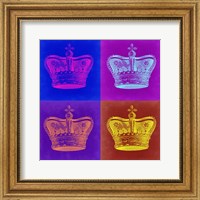Framed Crown Pop Art 1