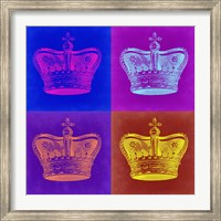 Framed Crown Pop Art 1