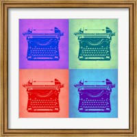 Framed Vintage Typewriter Pop Art 2