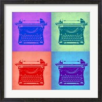 Framed Vintage Typewriter Pop Art 2