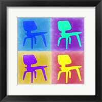 Framed Eames Chair Pop Art 4