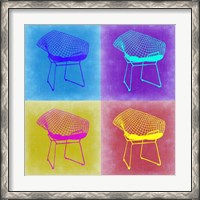 Framed Brickel Chair Pop Art 2