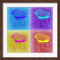 Framed Brickel Chair Pop Art 2