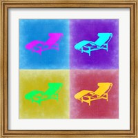 Framed Lounge Chair Pop Art 2