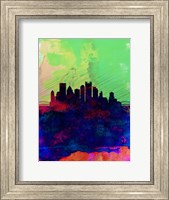 Framed Pittsburgh Watercolor Skyline