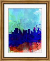 Framed Portland Watercolor Skyline