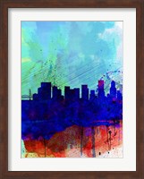 Framed Portland Watercolor Skyline