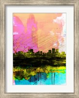 Framed Anchorage Watercolor Skyline