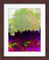 Framed Dublin Watercolor Skyline