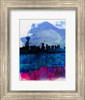 Framed Vancouver Watercolor Skyline