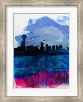 Framed Vancouver Watercolor Skyline