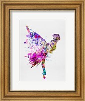 Framed Ballerina on Stage Watercolor 3