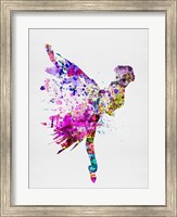 Framed Ballerina on Stage Watercolor 3