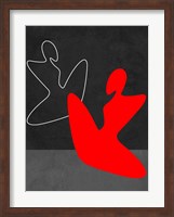 Framed Red Girl 1