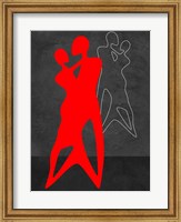 Framed Red Couple Dance