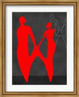Framed Red Couple 2