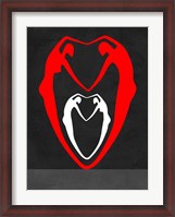 Framed Red and White Heart