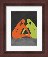 Framed Orange and Green Women