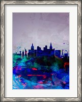 Framed Las Vegas Watercolor Skyline