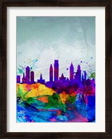Framed Philadelphia Watercolor Skyline