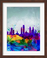 Framed Philadelphia Watercolor Skyline