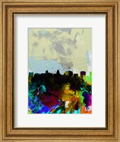 Framed Madison Watercolor Skyline
