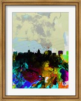 Framed Madison Watercolor Skyline