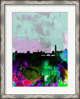 Framed Florence Watercolor Skyline