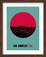 Framed Los Angeles Circle 1
