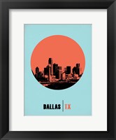 Framed Dallas Circle 1