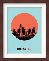 Framed Dallas Circle 1