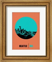 Framed Seattle Circle 1