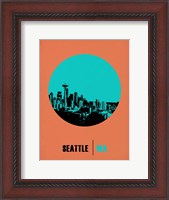 Framed Seattle Circle 1