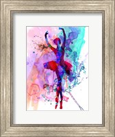 Framed Ballerina's Dance Watercolor 3