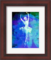 Framed Ballerina's Dance Watercolor 4