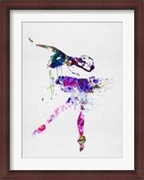 Framed Ballerina Watercolor 2