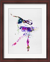 Framed Ballerina Watercolor 2