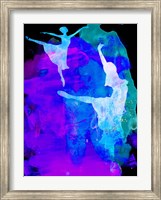 Framed Two Ballerinas Watercolor 3