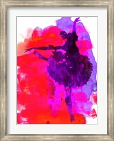 Framed Ballerina Watercolor 3