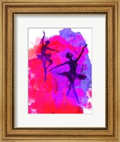 Framed Two Dancing Ballerinas