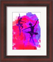Framed Two Dancing Ballerinas