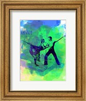 Framed Romantic Ballet Watercolor 1