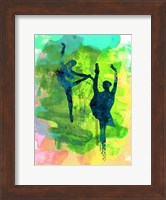 Framed Ballet Watercolor 1B