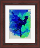 Framed Ballerina on Stage Watercolor 2