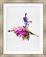 Framed Ballerina on Stage Watercolor 4