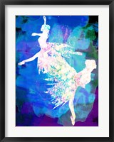 Framed Ballet Watercolor 2B